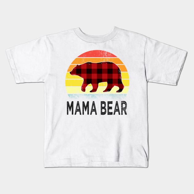 mothers day mama bear Kids T-Shirt by Bagshaw Gravity